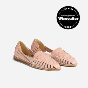 Nisolo women's huarache sandal in Desert Rose (8) new in box